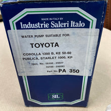 Cargar imagen en el visor de la galería, Bomba de Agua SIL PA350 para Toyota Corolla y Starlet