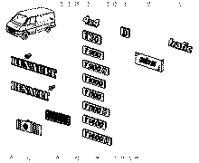 Cargar imagen en el visor de la galería, 6006003294 MONOGRAMA RENAULT
