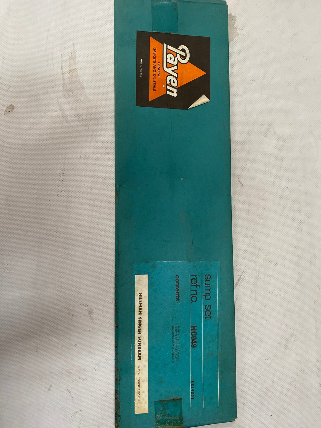 Carter gaskets HILLMAN SINGER SUNBEAN 1725cc 1965 PAYEN HC049