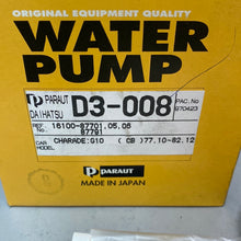 Load image into Gallery viewer, Water Pump DAIHATSU CHARADE I 16100-87701/91
