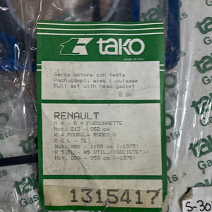 Full Gasket Set RENAULT 1315417